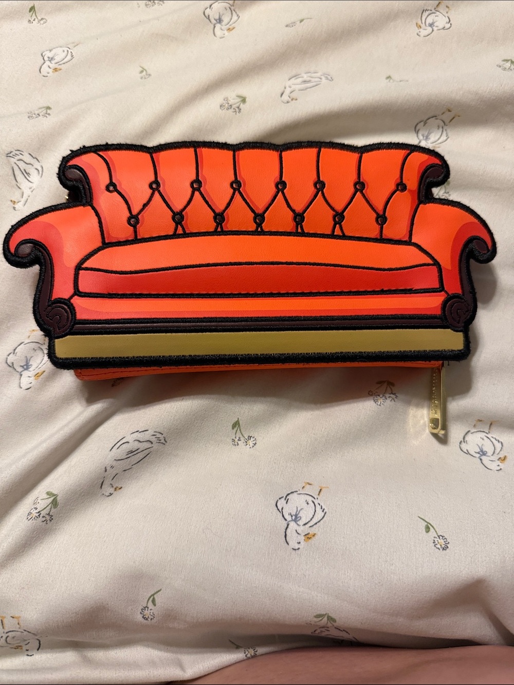 Loungefly Friends Orange Sofa Zip Wallet